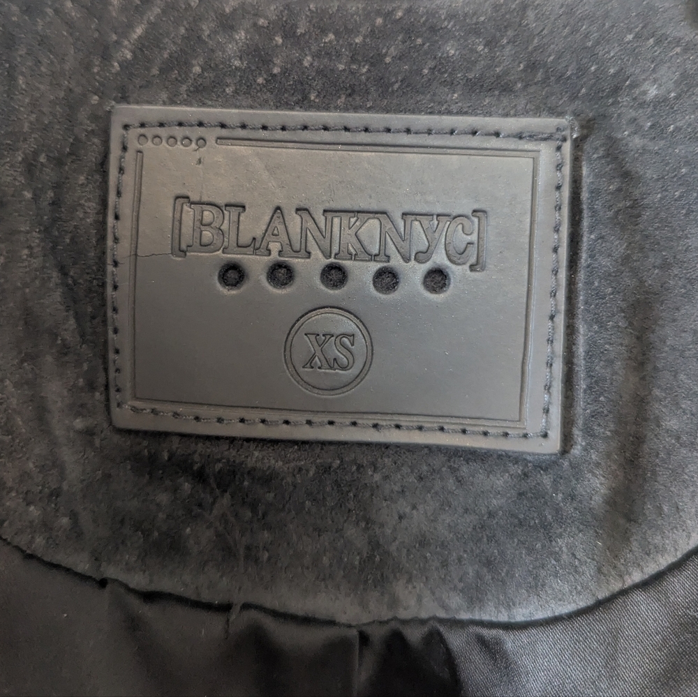 BlankNYC Suede Dark Gray Black Moto Biker Jacket - Picture 6 of 9